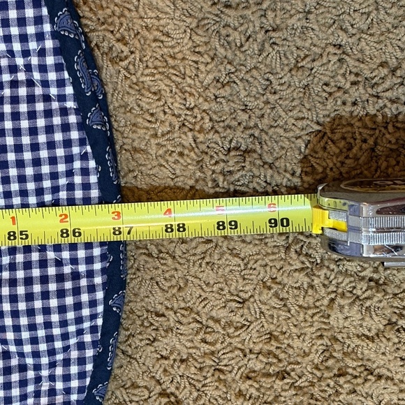 Quilt Lightweight Full/Queen Cotton 87 X 84 Floral Square Granny Cottage Country - Picture 11 of 13